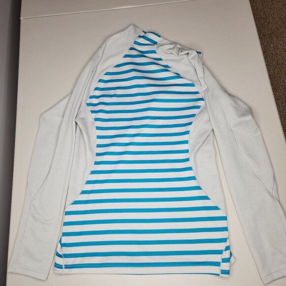 Patagonia Blue and Grey Cabilene Midweight Half Zip Pullover Size Medium EUC - Picture 3 of 6